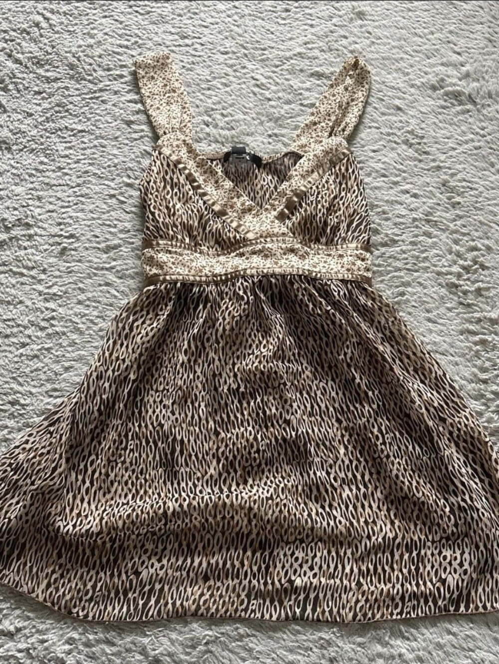 Printed babydoll tank top
